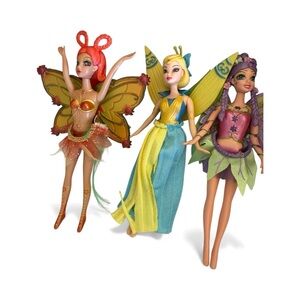 Barbie Mini Fairytopia Doll Lot Mattel: Enchantress, Glee & Sunburst